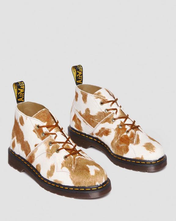 Dr. Martens Church Hair-On Cow Print Monkey Boots Kolorowe | SN-DM84822