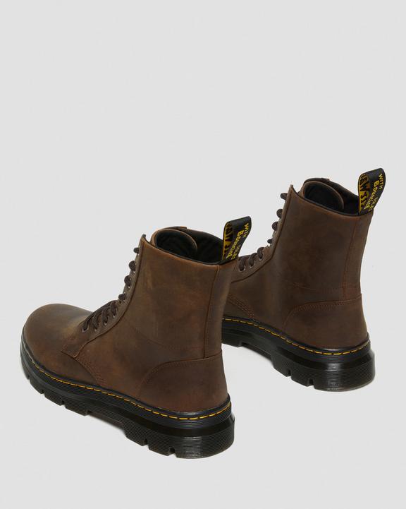 Dr. Martens Combs Crazy Horse Leather Casual Boots Brązowe | SN-DM84258