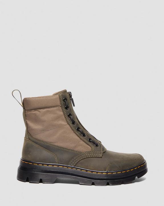 Dr. Martens Combs Jungle Zip Casual Boots Khaki/Olive | SN-DM84165