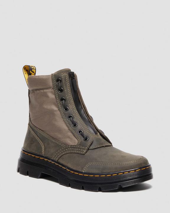 Dr. Martens Combs Jungle Zip Casual Boots Khaki/Olive | SN-DM84165