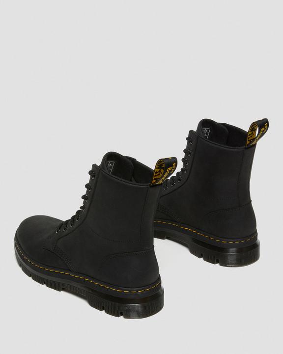 Dr. Martens Combs Leather Casual Boots Czarne | SN-DM84294