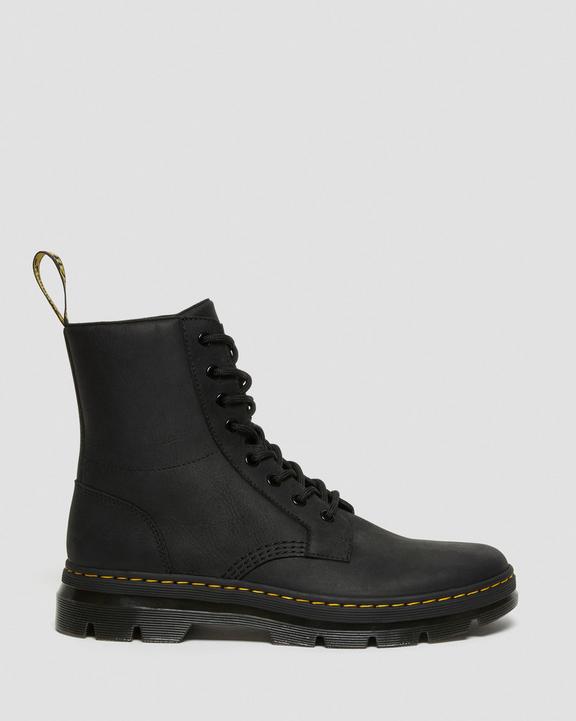 Dr. Martens Combs Leather Casual Boots Czarne | SN-DM84294