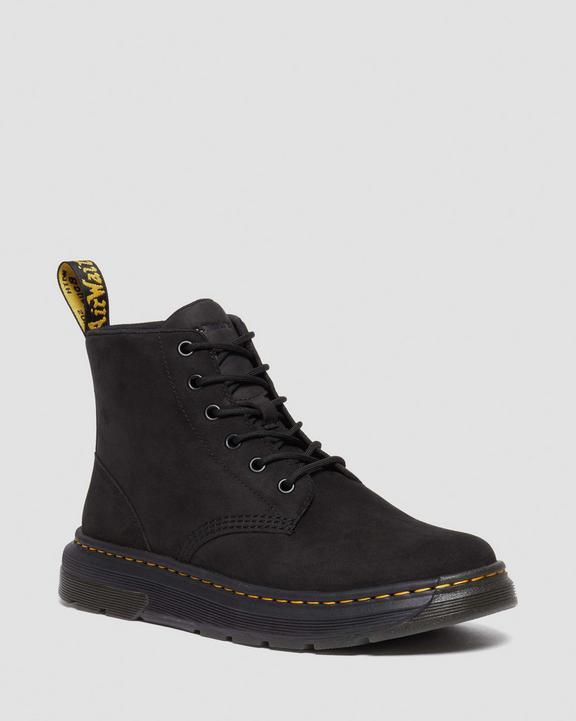 Dr. Martens Crewson Buffbuck Leather Casual Chukka Boots Czarne | SN-DM84210