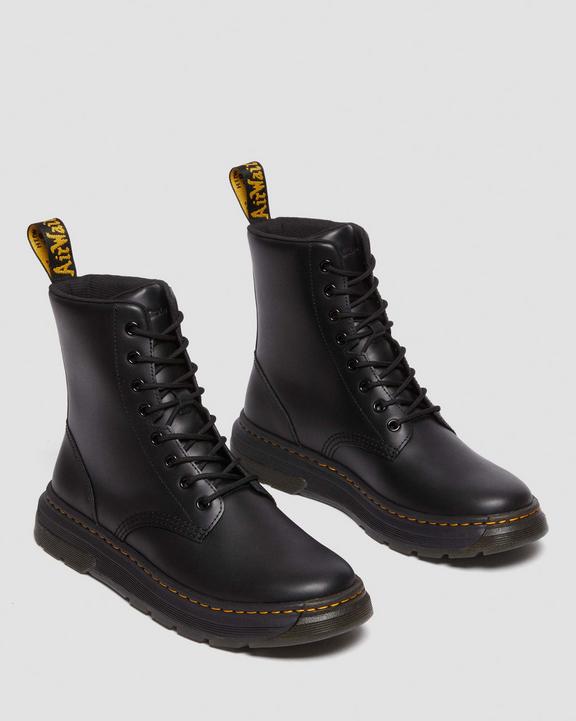 Dr. Martens Crewson Classic Leather Everyday Boots Czarne | SN-DM84865