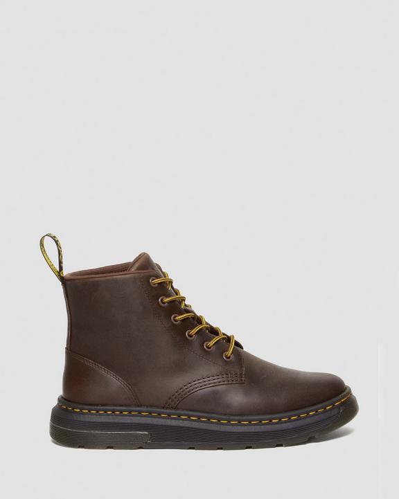 Dr. Martens Crewson Crazy Horse Leather Casual Chukka Boots Ciemny Brązowe | SN-DM84180