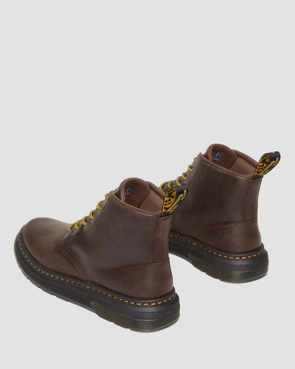 Dr. Martens Crewson Crazy Horse Leather Casual Chukka Boots Ciemny Brązowe | SN-DM84846