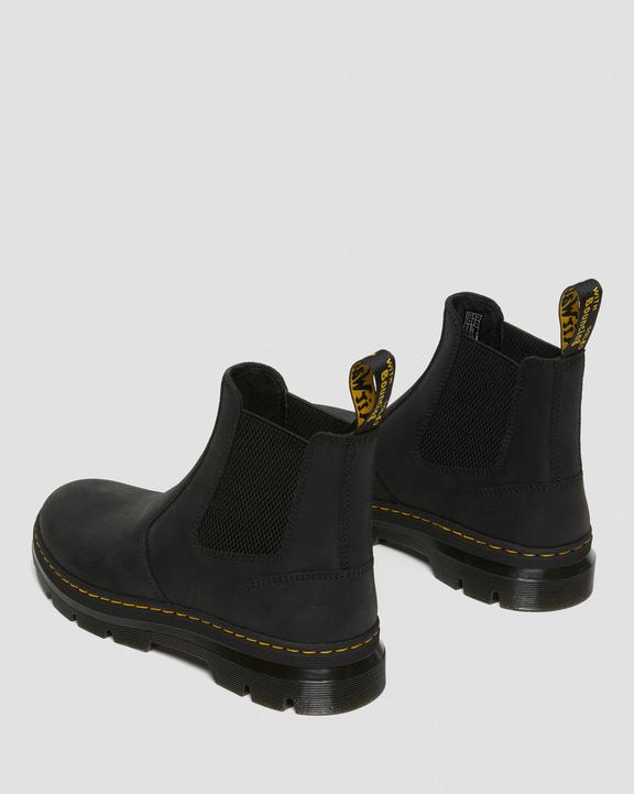 Dr. Martens Embury Leather Casual Chelsea Boots Czarne | SN-DM84278