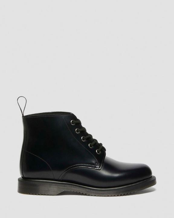 Dr. Martens Emmeline Smooth Lace Up Boots Czarne | SN-DM84216