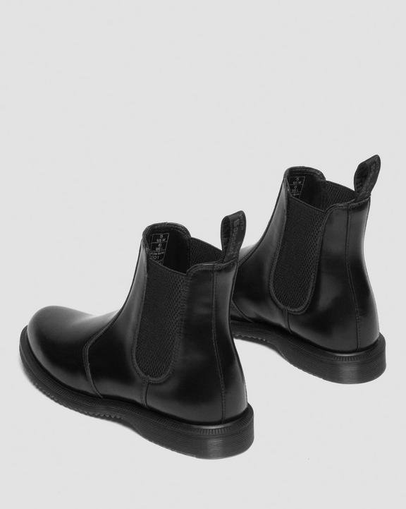 Dr. Martens Flora Smooth Chelsea Boots Czarne | SN-DM84312