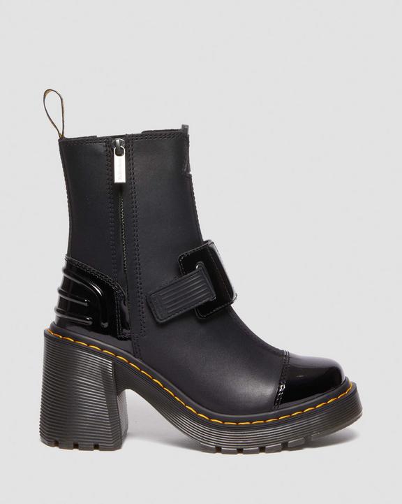 Dr. Martens Gaya Alternative Leather Heeled Chelsea Boots Czarne | SN-DM84349