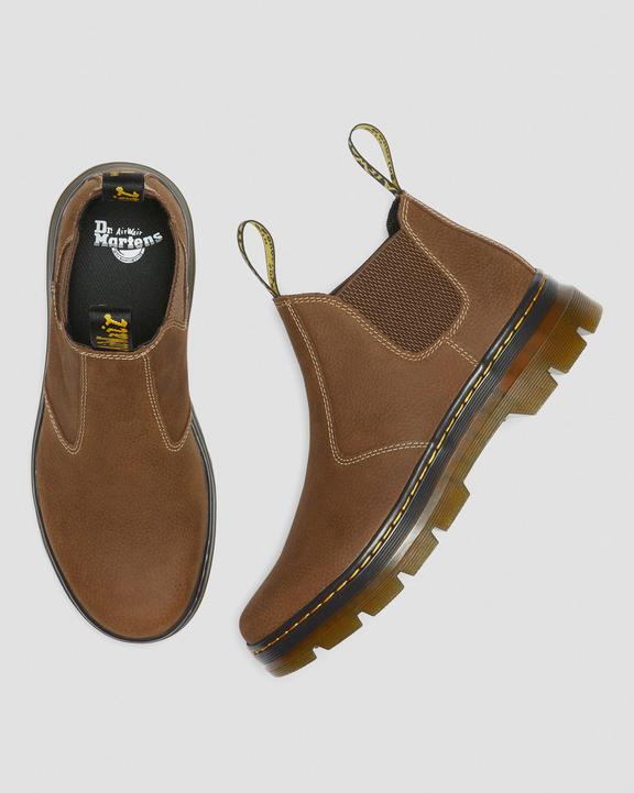 Dr. Martens Hardie II Skórzane Chelsea Robocze Boots Kremowe | SN-DM84320