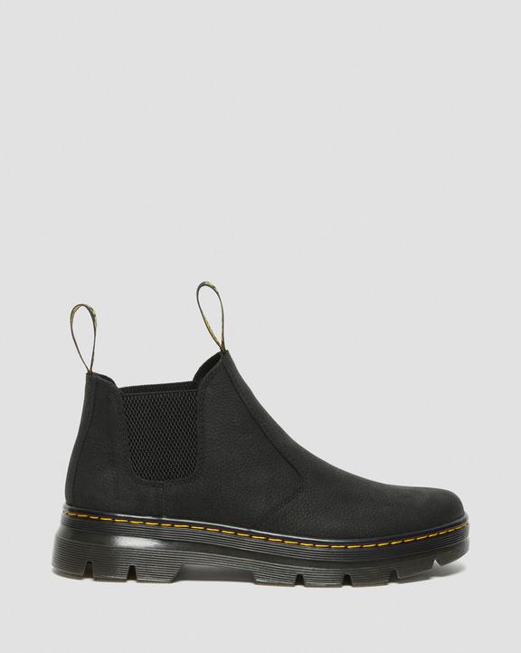 Dr. Martens Hardie II Skórzane Chelsea Robocze Boots Czarne | SN-DM84321