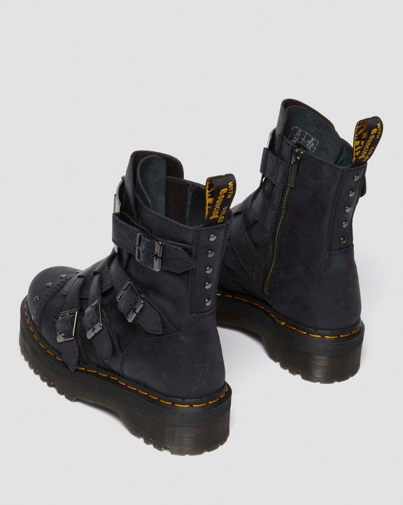 Dr. Martens Jadon Boot Hinge Platforms Czarne | SN-DM84202