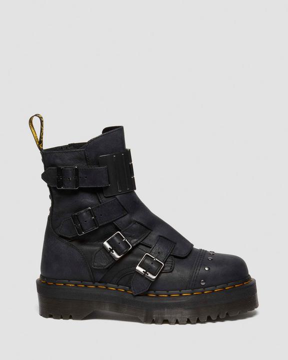 Dr. Martens Jadon Boot Hinge Platforms Czarne | SN-DM84202