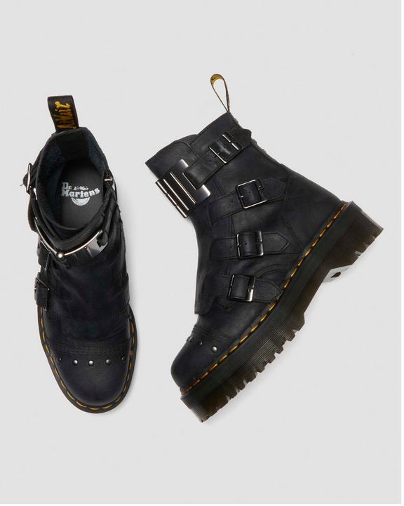 Dr. Martens Jadon Boot Hinge Platforms Czarne | SN-DM84202