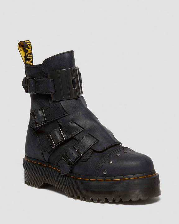 Dr. Martens Jadon Boot Hinge Platforms Czarne | SN-DM84202