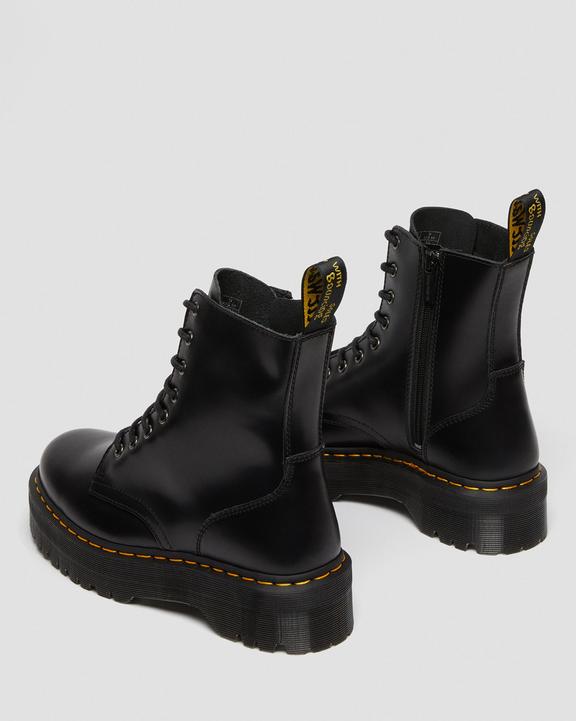 Dr. Martens Jadon Boot Smooth Leather Platforms Czarne | SN-DM84915