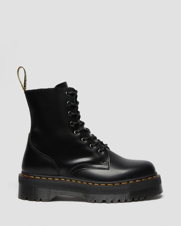 Dr. Martens Jadon Boot Smooth Leather Platforms Czarne | SN-DM84915