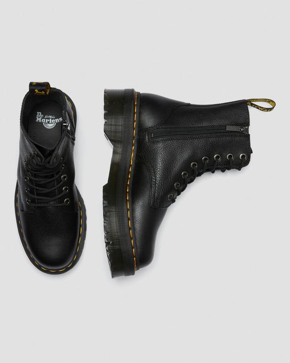 Dr. Martens Jadon III Boot Pisa Leather Platforms Czarne | SN-DM84302