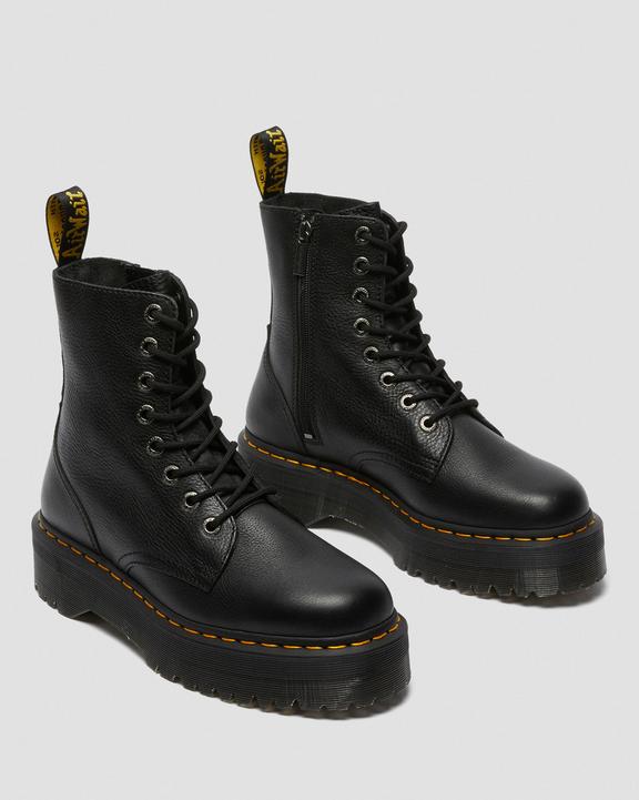 Dr. Martens Jadon III Boot Pisa Leather Platforms Czarne | SN-DM84302