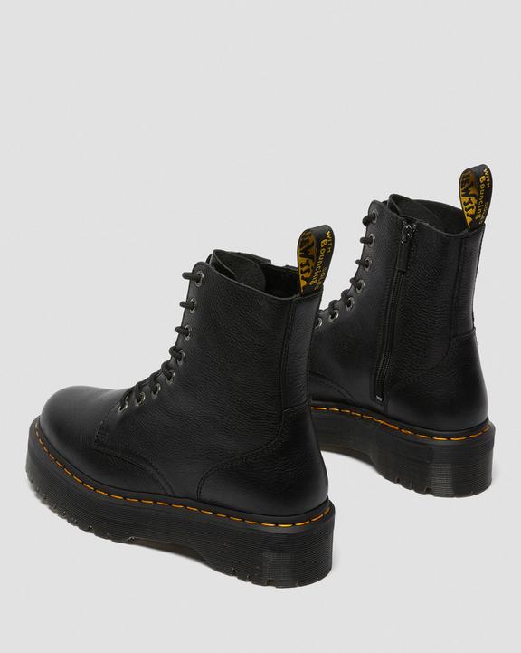 Dr. Martens Jadon III Boot Pisa Leather Platforms Czarne | SN-DM84302