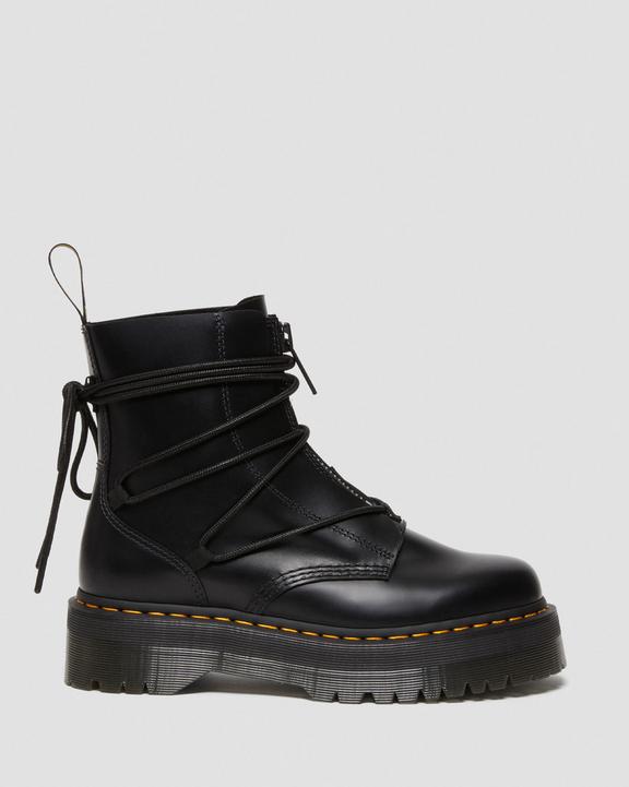 Dr. Martens Jarrick II Laced Leather Platform Boots Czarne | SN-DM84794