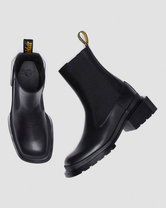 Dr. Martens Maybole Square Toe Chelsea Boots Czarne | SN-DM84316