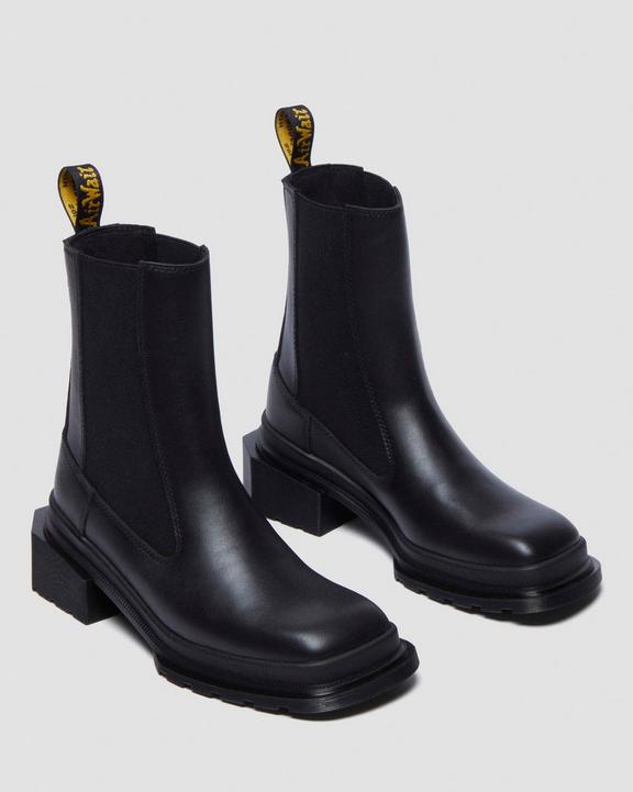 Dr. Martens Maybole Square Toe Chelsea Boots Czarne | SN-DM84316