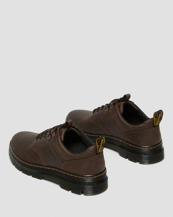 Dr. Martens Reeder Crazy Horse Leather Utility Shoes Ciemny Brązowe | SN-DM84964