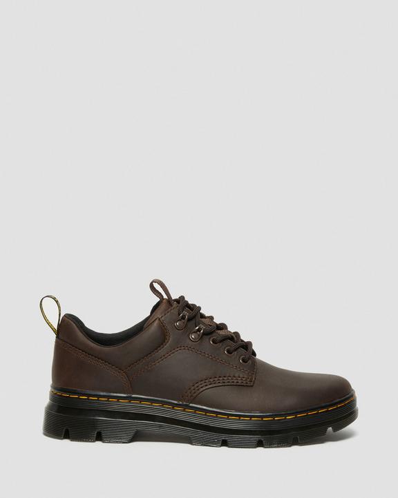 Dr. Martens Reeder Crazy Horse Leather Utility Shoes Ciemny Brązowe | SN-DM84964