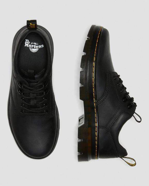 Dr. Martens Reeder Wyoming Leather Utility Shoes Czarne | SN-DM84961